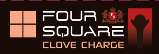 FOUR SQUARE CLOVE CHARGE (and logo) trademark logo