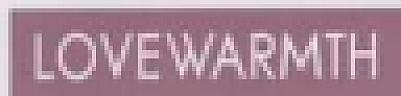 LOVEWARMTH (and logo) trademark logo