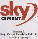 SKY CEMENT (and logo) trademark logo