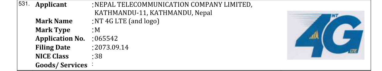 Original bulletin entry for NT 4G LTE (and logo)