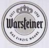 WARSTEINER SEIT 1753 DAS EINZIG WAHRE (and logo) trademark logo