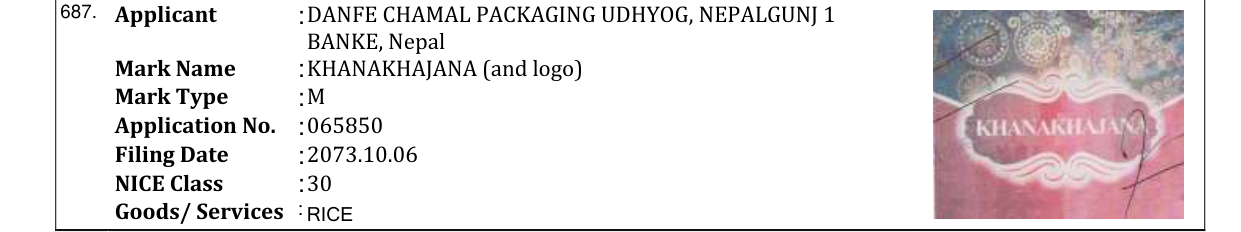 Original bulletin entry for KHANAKHAJANA (and logo)