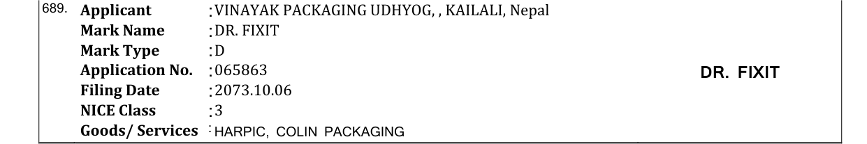 Original bulletin entry for DR. FIXIT