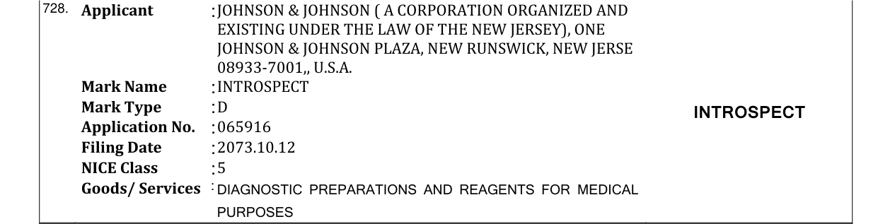 Original bulletin entry for INTROSPECT