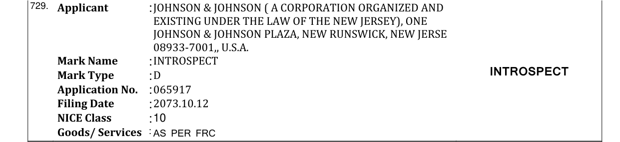Original bulletin entry for INTROSPECT
