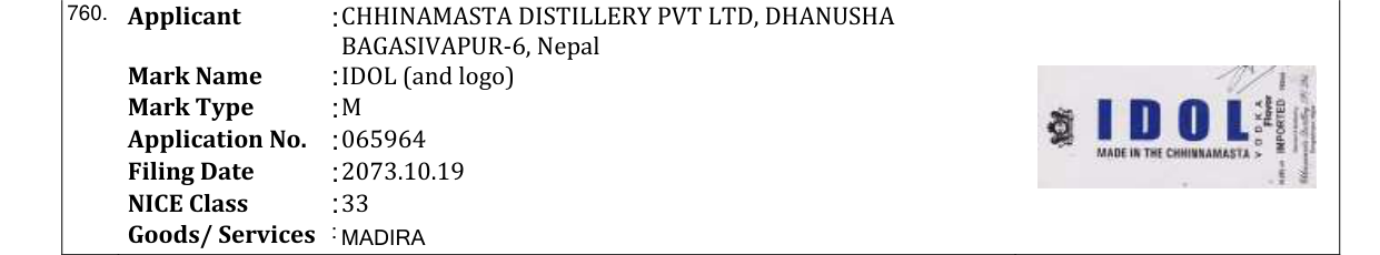 Original bulletin entry for IDOL (and logo)