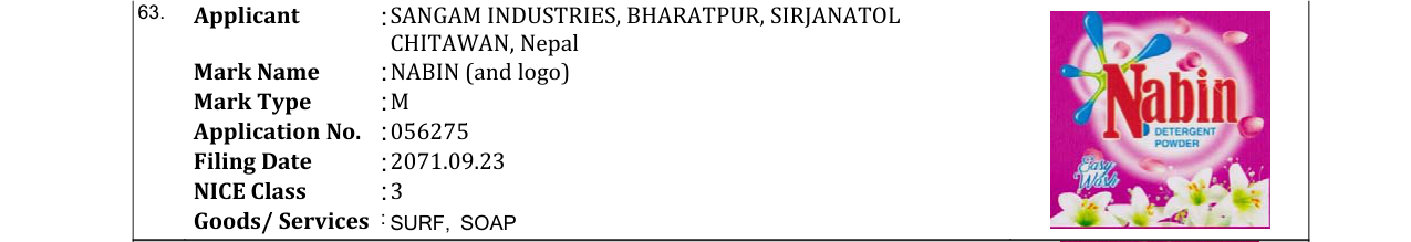 Original bulletin entry for NABIN