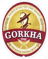 GORKHA BEER (and logo) trademark logo