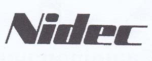 NIDEC (and logo) trademark logo