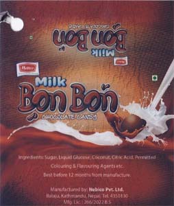 NEBICO MILK BON BON (and logo) trademark logo