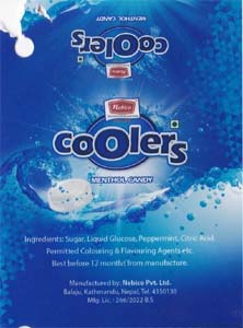 NEBICO COOLERS MENTHAL CANDY (and logo) trademark logo