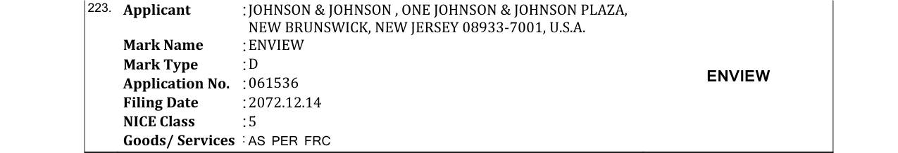 Original bulletin entry for ENVIEW