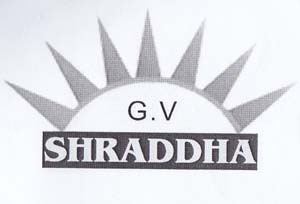 G.V SHRADDHA (and logo) trademark logo