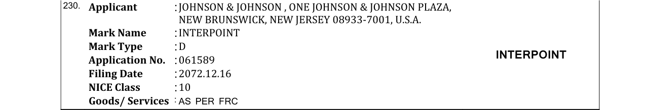 Original bulletin entry for INTERPOINT