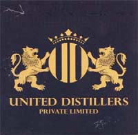 UNITED DISTILLERS PRIVATE LIMITED (and logo) trademark logo