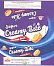 SUPER CREAMY BITE PINEAPPLE CREAME BISCUITS (and logo) trademark logo