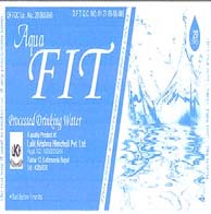 AQUA FIT (and logo) trademark logo