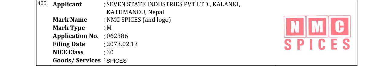 Original bulletin entry for NMC SPICES (and logo)