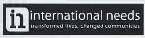 IN INTERNATIONAL NEEDS TRANSFORMED LIVES, CHANGED COMMUNITIES (and logo) trademark logo