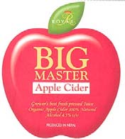 ROYAL BIG MASTER APPLE CIDER (and logo) trademark logo