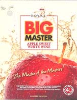 ROYAL BIG MASTER APPLE SWEET WHITE WINE (and logo) trademark logo