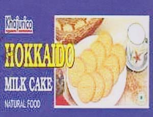 KHAJURICO HOKAIDO MILK CAKE (and logo) trademark logo