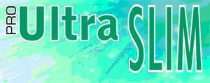 PRO ULTRA SLIM (and logo) trademark logo