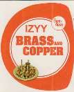 IZYY BRASS AND COPPER CLEANER (and logo) trademark logo