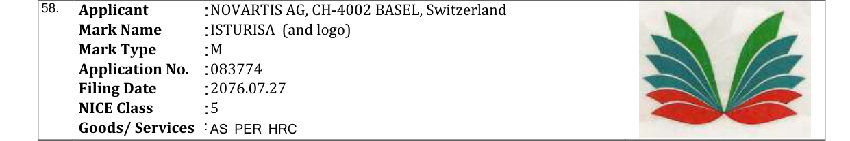 Original bulletin entry for ISTURISA (and logo)