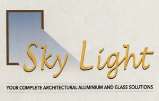 SKY LIGHT YOUR COMPLETE ARCHITECTURAL ALUMINIUM AND GLASS SOLUTIONS (and logo) trademark logo
