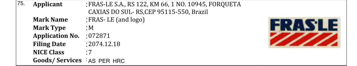 Original bulletin entry for FRAS- LE (and logo)