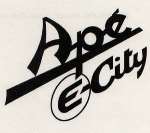 APE E-CITY and device (and logo) trademark logo