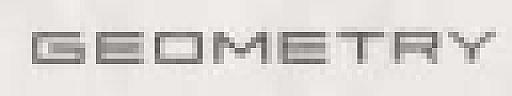 GEOMETRY (STYLIZED) (and logo) trademark logo