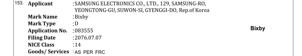 Original bulletin entry for Bixby