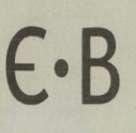 E.B (and logo) trademark logo