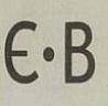 E.B (and logo) trademark logo