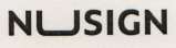 NUSIGN (and logo) trademark logo