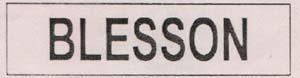 BLESSON (and logo) trademark logo