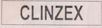 CLINZEX (and logo) trademark logo