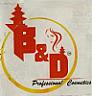 B & D PROFESSIONAL COSMETICS (and logo) trademark logo