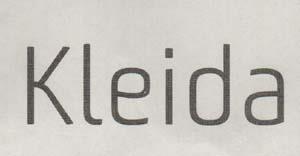 KLEIDA (and logo) trademark logo