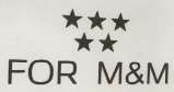 FOR M & M (and logo) trademark logo