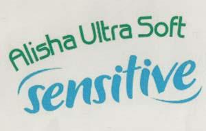 ALISHA ULTRA SOFT SENSITIVE (and logo) trademark logo