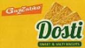 GAZZABKO DOSTI SWEET & SALTY BISCUITS (and logo) trademark logo