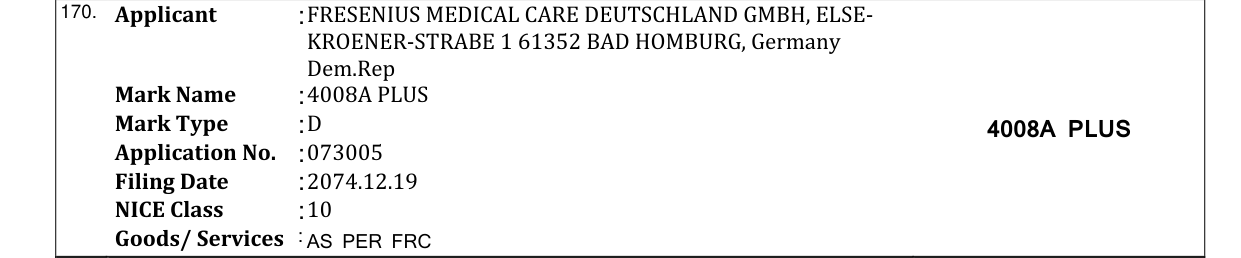 Original bulletin entry for 4008A PLUS