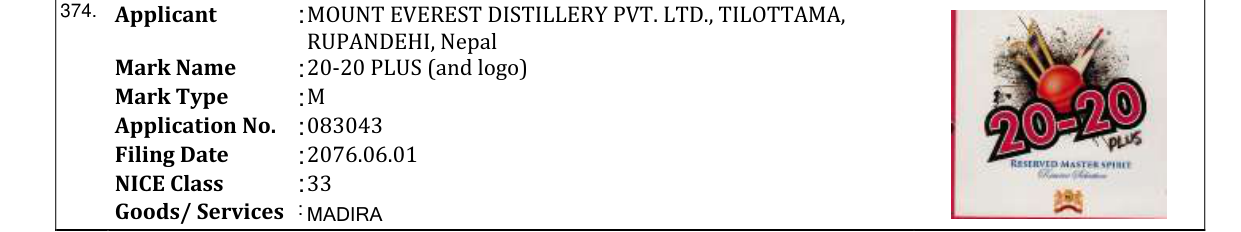 Original bulletin entry for 20-20 PLUS (and logo)