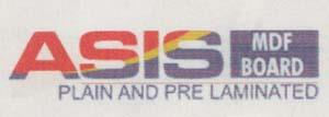 ASIS MDF BOARD PLAIN AND PRE LAMINATED (and logo) trademark logo