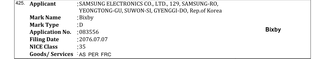 Original bulletin entry for Bixby