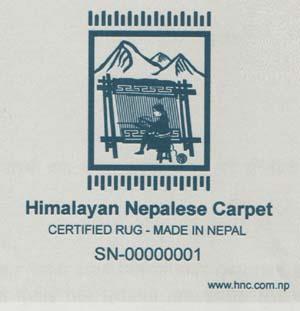 HIMALAYAN NEPALESE CARPET (and logo) trademark logo
