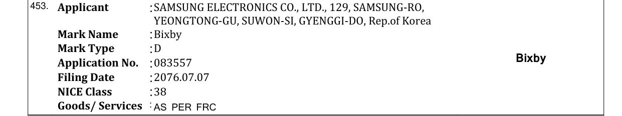 Original bulletin entry for Bixby